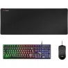 PACK MARS GAMING MCPX | TECLADO H-MECH | RATÓN ÓPTICO | ALFOMBRILLA NEGRO