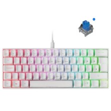 TECLADO GAMING | MARS GAMING | PREMIUM MKULTRA | ILUMINACIÓN | USB | BLANCO