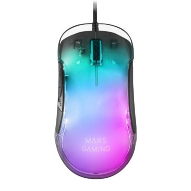 RATÓN MARS GAMING MMGLOW ÓPTICO 12800 DPI ILUMINACIÓN NEGRO