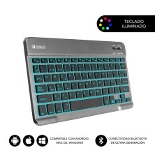 TECLADO SUBBLIM SMART BACKLIT | INALÁMBRICO | BLUETOOTH | GRIS