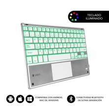 TECLADO SUBBLIM SMBT50 BLUETOOTH PLATA