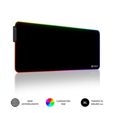 ALFOMBRILLA GAMING | SUBBLIM MP02 RGB01 | ESTÁNDAR | ILUMINACIÓN | NEGRO