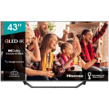 TELEVISOR SMART TV HISENSE 43A7GQ | 43" | ULTRA HD 4K | BLUETOOTH | WIFI | NEGRO