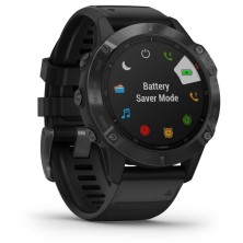 Smartwatch garmin fenix 6x pro notificaciones frecuencia cardiaca gps negro