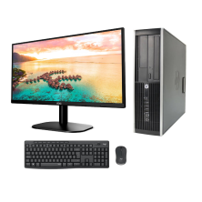 HP 8300 SFF i7 3770 3.4 GHz| 8 GB | 240 SSD | WIFI | WIN 10 PRO | LCD 24" NUEVO Multimedia+ TECLADO Y RATON
