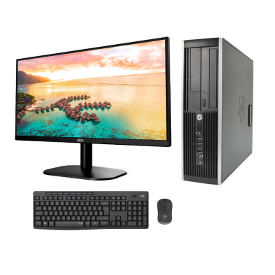 HP 8300 SFF i7 3770 3.4 GHz| 8 GB | 240 SSD | WIFI | WIN 10 PRO | LCD 24" NUEVO Multimedia+ TECLADO Y RATON