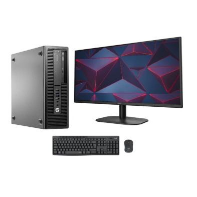 HP EliteDesk 800 G2 SFF Core i5 6400 2.7 GHz | 16GB | 960 SSD | LCD 24" NUEVO MULTIMEDIA | WIFI | WIN 10 PRO