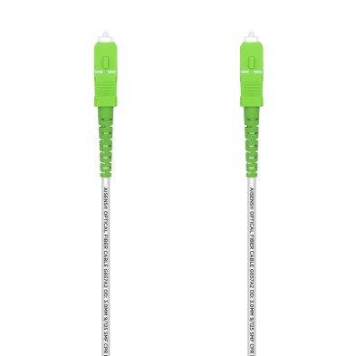 CABLE FIBRA ÓPTICA | AISENS | G657A2 | SIMPLEX | SC/APC - SC/APC | BLANCO | 3M