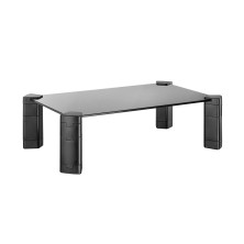 AISENS - SOPORTE ELEVADOR CRISTAL PARA MONITOR/PORT?TIL NEGRO