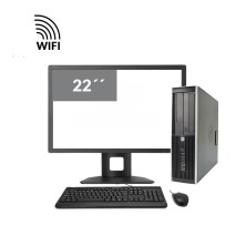 HP Elite 8300 SFF Core i7 3770 3.4 GHz | LCD 22" | 16GB RAM | 240SSD | WIFI | TEC. Y RATÓN INALÁMBRICO | DP | LECTOR | VGA