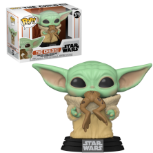 FUNKO POP | DISNEY | BABY YODA CON RANA | STAR WARS THE MANDALORIAN