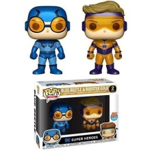 Funko pop pack doble dc blue beetle & booster gold exclusivo 23385