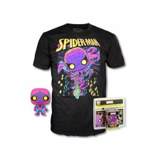 FUNKO POP | POP & TEE | TALLA M | SPIDERMAN BLACK LIGHT | SPIDERMAN