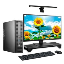HP EliteDesk 800 G2 SFF Core i5 6500 3.2 GHz | 8GB | 240 SSD | 24" + BARRA DE LUZ | BASE CARGA INALAMBRICA