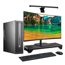 HP EliteDesk 800 G2 SFF Core i5 6500 3.2 GHz | 16GB | 512 SSD | 24" CURVO | BARRA DE LUZ | BASE CARGA INALAMBRICA