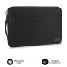 FUNDA SLEEVE URBAN | SUBBLIM | PORTÁTIL | 14" | NEGRA