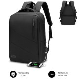 MOCHILA CITY BACKPACK | SUBBLIM | 15.6" | USB | NEGRO