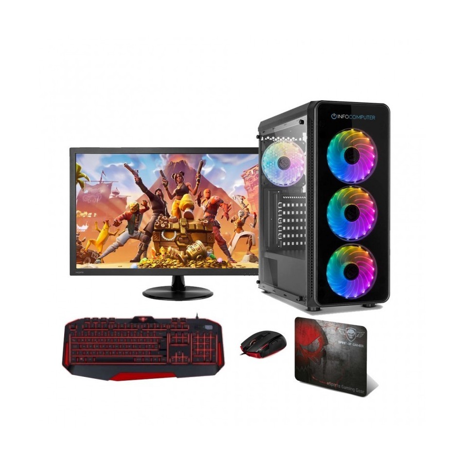 PC Gaming NUEVO | Intel i7 10700F 2.9 Ghz | 32GB DDR4 | 2 TB + 512 SSD M2 |GTX 1660 6 GB | WIFI 5G| MONITOR 24" | W10 HOME - PC Gaming