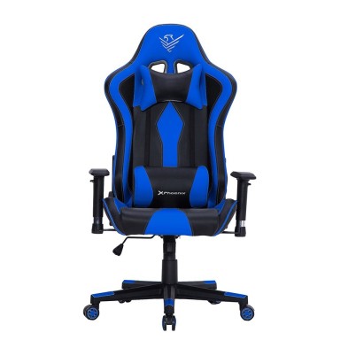 SILLA GAMING | PHOENIX TOURNAMENT AZUL | AJUSTABLE | COJIN CERVICAL