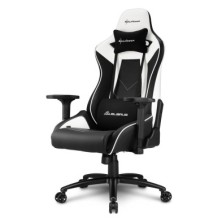 SILLA GAMING | SHARKOON ELBRUS3 BLANCA | AJUSTABLE | COJÍN LUMBAR