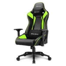 SILLA GAMING | SHARKOON ELBRUS3 VERDE | AJUSTABLE | COJÍN LUMBAR