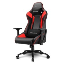 SILLA GAMING | SHARKOON ELBRUS3 ROJO | AJUSTABLE | COJÍN CERVICAL