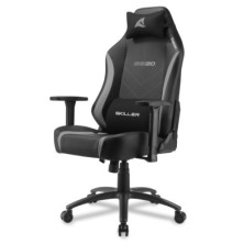 SILLA GAMING | SHARKOON SGS20 GRIS| COJÍN LUMBAR