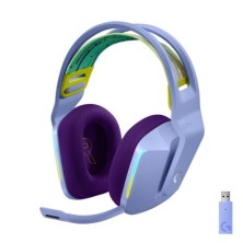 Auricular con microfono logitech g g7 gaming wireless inalambrico lila