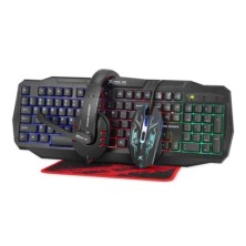 Comprar Teclado, Ratón, Auriculares y Alfombrilla Mars Gaming  MRCP1-Telematic Online