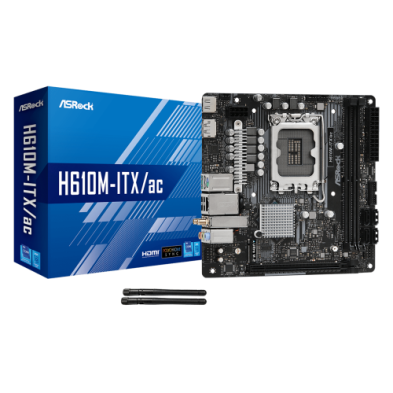 Placa Base ASRock H610M-HDV | Intel H610 | LGA 1700 | Mini ITX