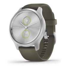 Reloj Smartwatch Garmin Vivomove Style Silver Moss Green Silicone