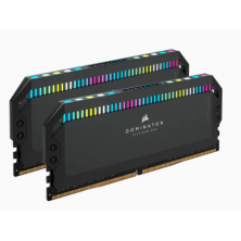 Kit de memoria Corsair DOMINATOR PLATINUM RGB de 32 GB (2x16 GB) a 5200 MHz DDR5 Negro