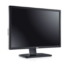 Monitor Dell U2412M reacondicionado de 24" FHD con puertos DisplayPort, VGA y DVI.