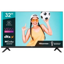 TELEVISOR SMART TV HISENSE 32A4BG 32" LED HD HDMI USB DVB PANTALLA PLANA NEGRO