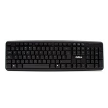 TECLADO NILOX NXKBE000002 AJUSTABLE 105 TECLAS USB NEGRO