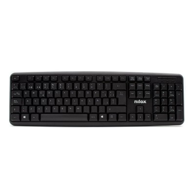 TECLADO NILOX NXKBE000002 AJUSTABLE 105 TECLAS USB NEGRO