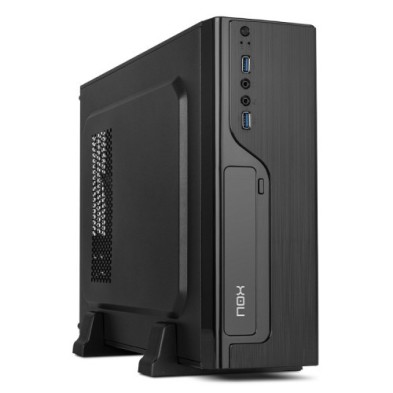 Caja PC Nox Lite070 Slim | Mini Torre | Micro ATX | USB 3.0 | Fuente 500W | Negro
