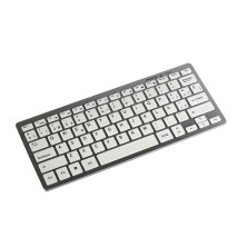 Tacens Levis Combo V2 teclado RF inalámbrico Ratón incluido Metálico, Blanco