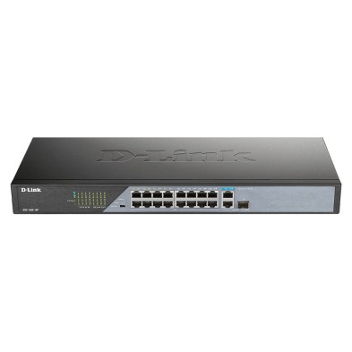 Switch D-Link DSS-100E-18P Fast Ethernet (10/100) Energía sobre Ethernet (PoE) Negro