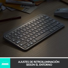 Logitech MX Keys Mini teclado RF Wireless + Bluetooth QWERTY Español Grafito