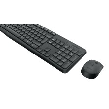 Logitech MK235 teclado Ratón incluido USB QWERTY Español Gris