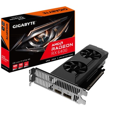Tarjeta Gráfica Gigabyte Radeon RX 6400 D6 LOW AMD 4 GB GDDR6