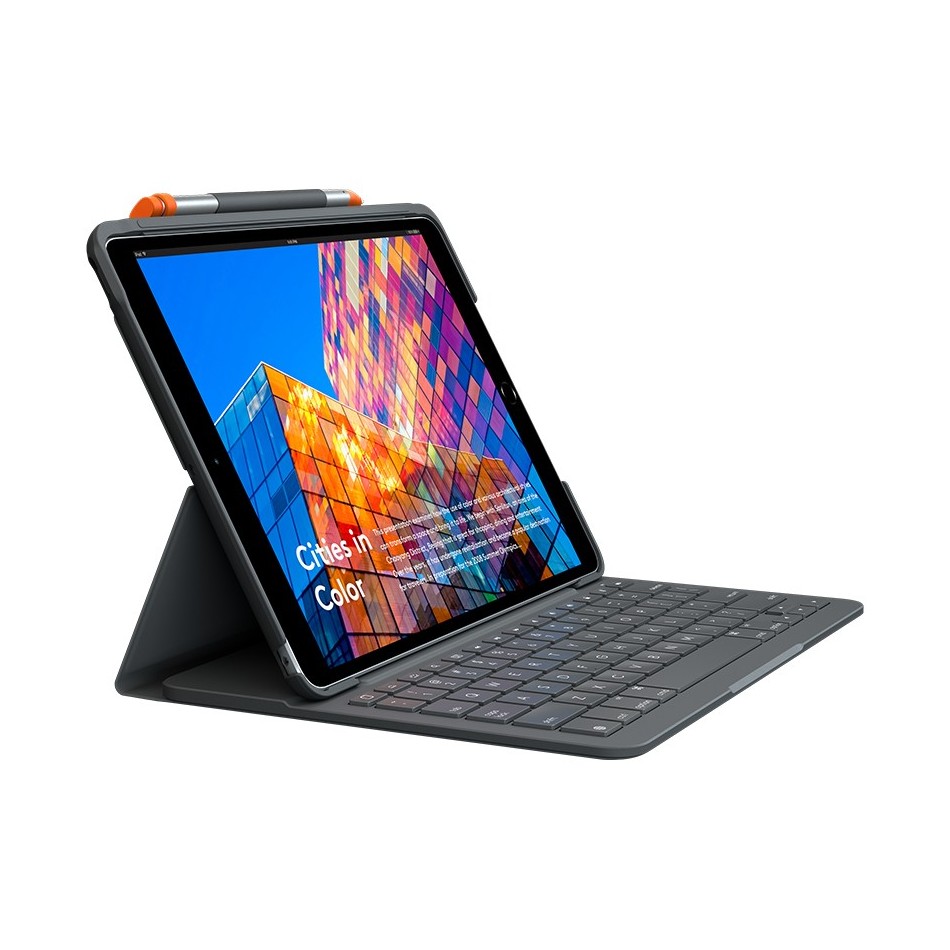 Logitech Slim Folio for iPad Air (3rd generation) Grafito Bluetooth QWERTY Español - Teclados Baratos para Ordenadores