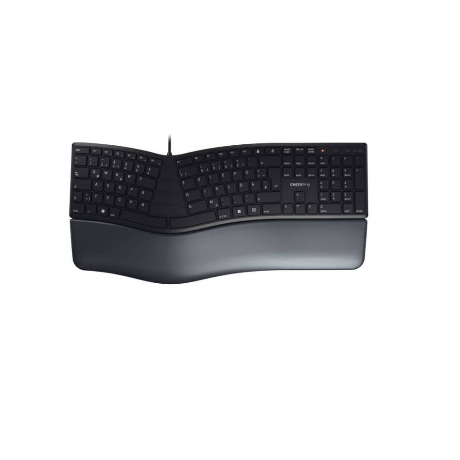 Cherry KC 4500 Ergo: teclado ergonómico con cable USB y reposamuñecas