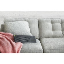 Logitech K400 Plus Tv teclado RF inalámbrico QWERTY Español Negro