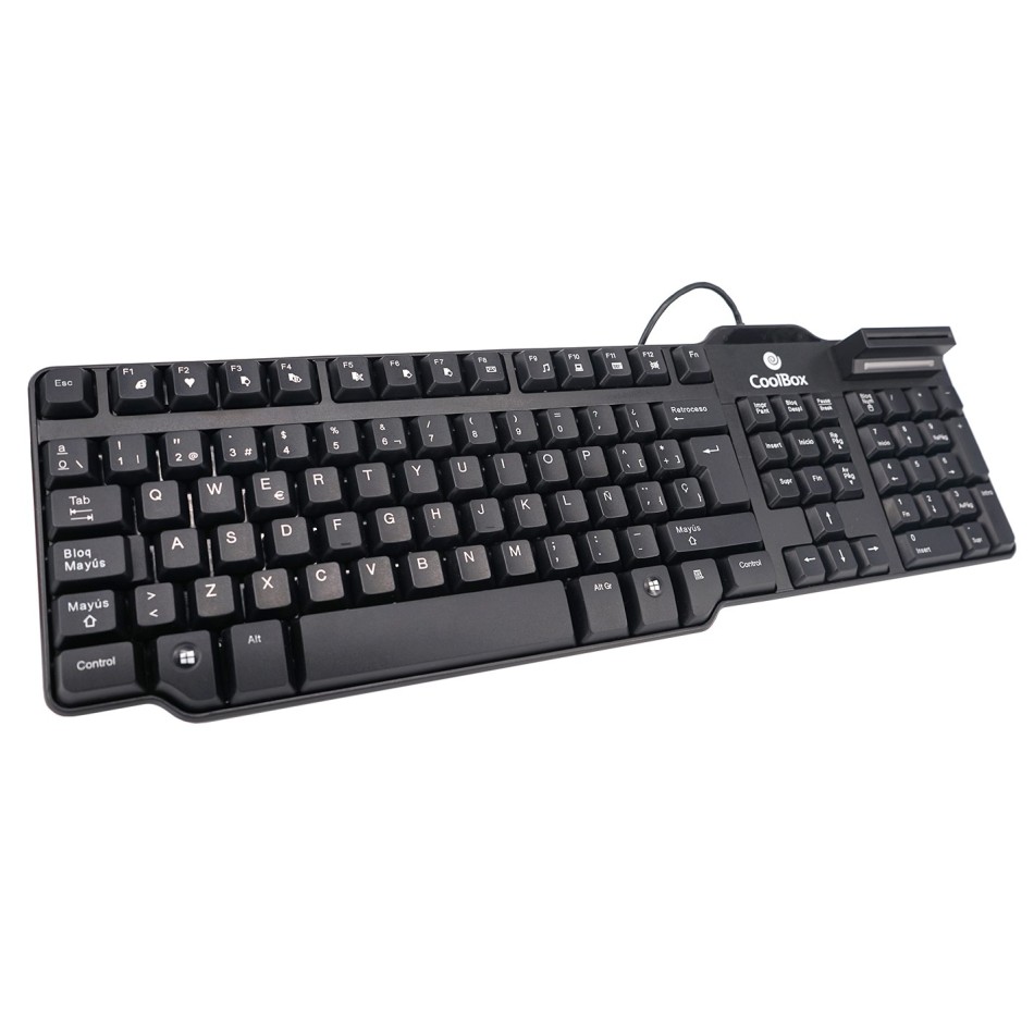 CoolBox COO-TEC02DNI teclado USB QWERTY Español Negro - Teclados Baratos para Ordenadores
