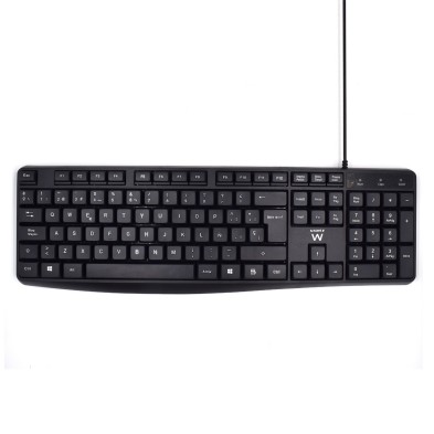 Teclado Ewent EW3001 | USB | QWERTY | Español | Negro