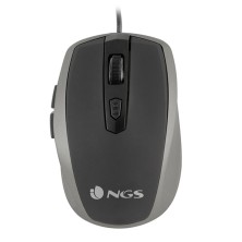 NGS Tick Silver ratón mano derecha USB tipo A Óptico 1600 DPI