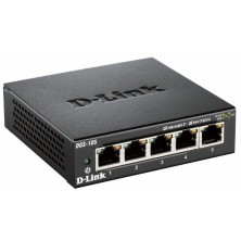 D-Link DGS-105 No administrado L2 Gigabit Ethernet (10 100 1000) Negro