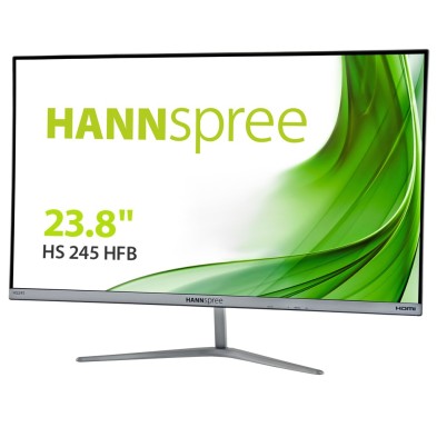 Monitor Hannspree HS 245 HFB | 23.8" | 1920 x 1080 | Full HD | LED | HDMI | Negro, Plata